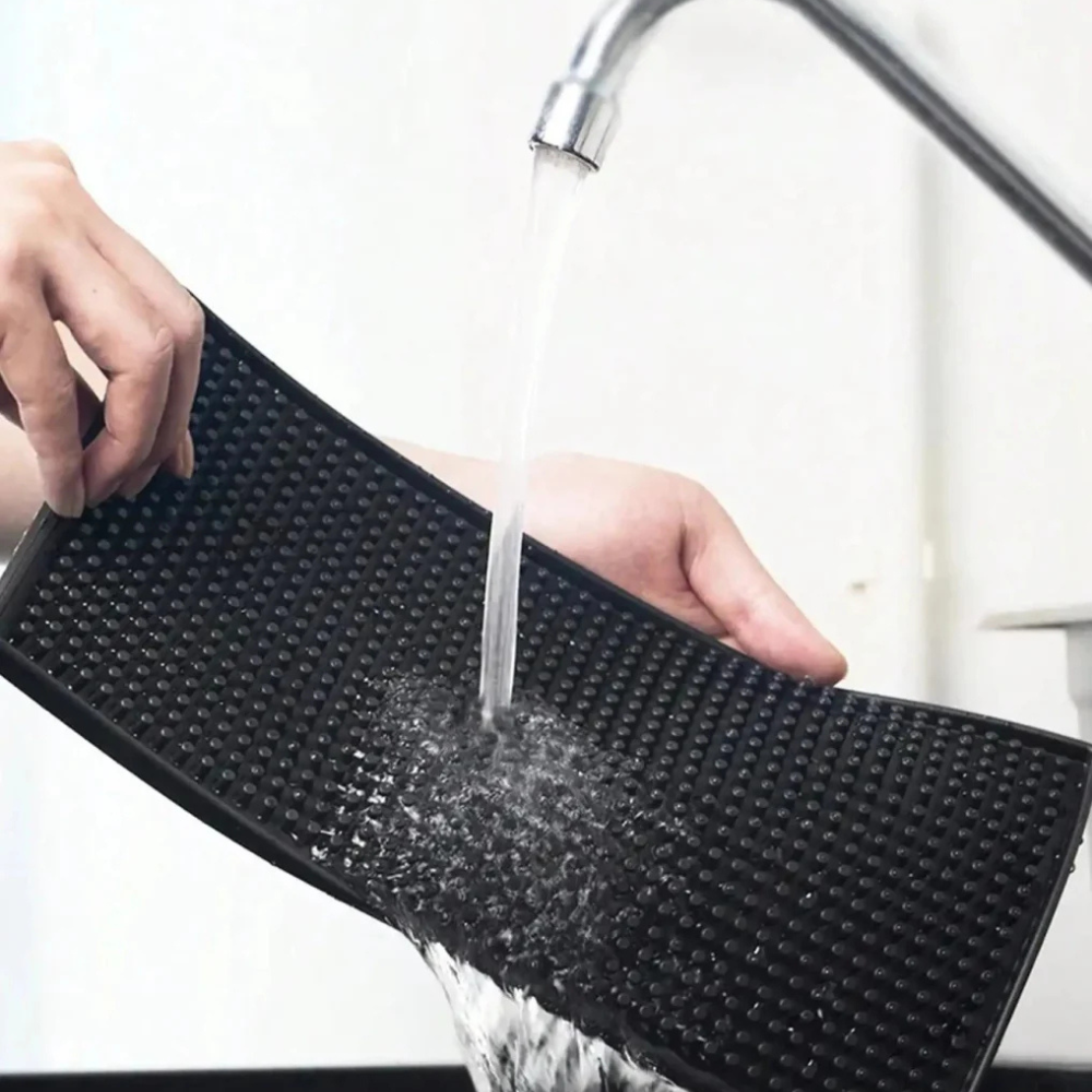 Black Coffee and Kitchen Mat - Keeps Countertop Dry