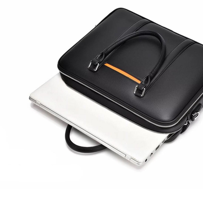 Briefcase Organizer with Laptop Compartment and Crossbody Shoulder Strap