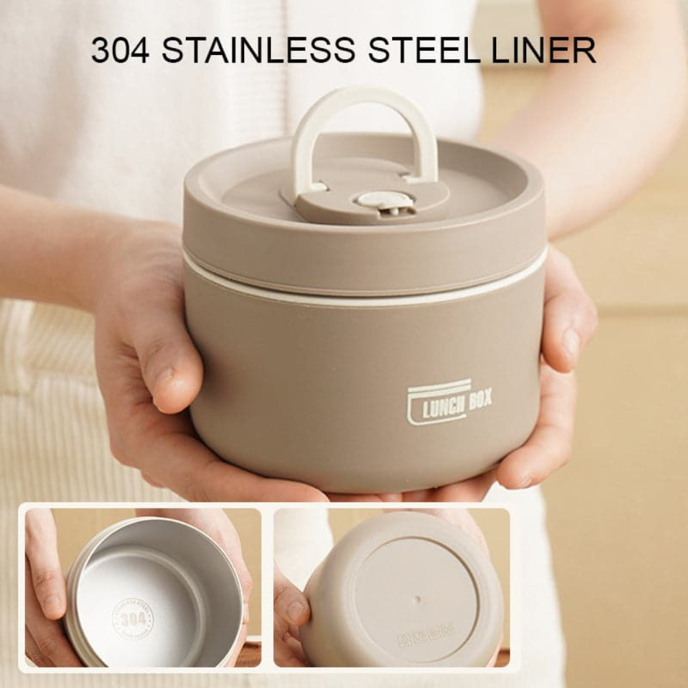 Insulated Lunch Box, Stainless Steel Double Wall Thermal Food Container