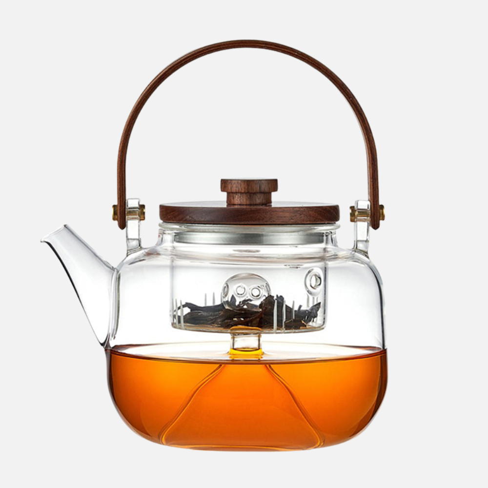 Large Glass Teapot - Steam Infuser & Heat Resistance