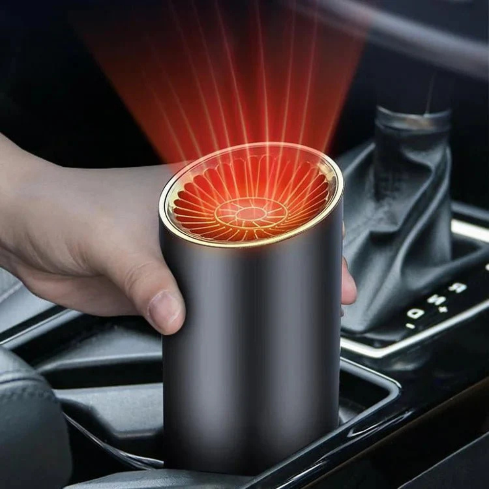 Cup Shape Car Air Blower - Heating & Cooling Fan With Adjustable 360 Degree Rotation & Use for Car, SUV, RV & Truck