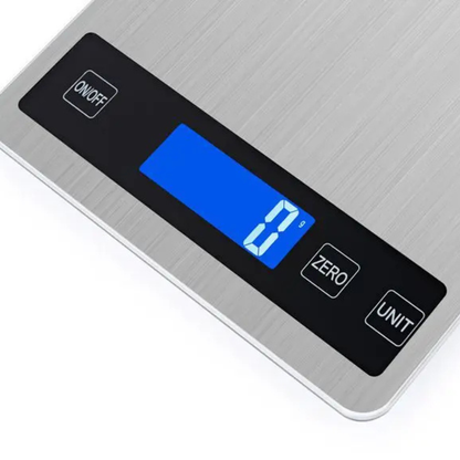 Digital Kitchen Scale 15kg High Capacity Rechargeable USB 1g Precision