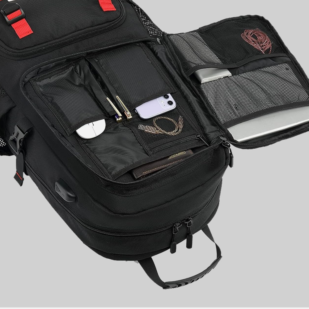 Weekend Bag Expandable 60L Travel Pack with Laptop and Shoe Compartment