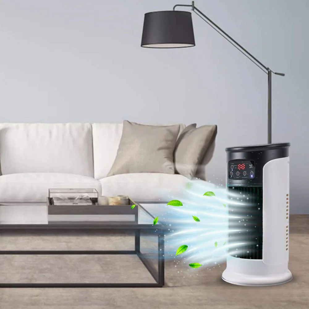 Portable Room Air Conditioner - Windowless 6-Speed Unit on Wheels