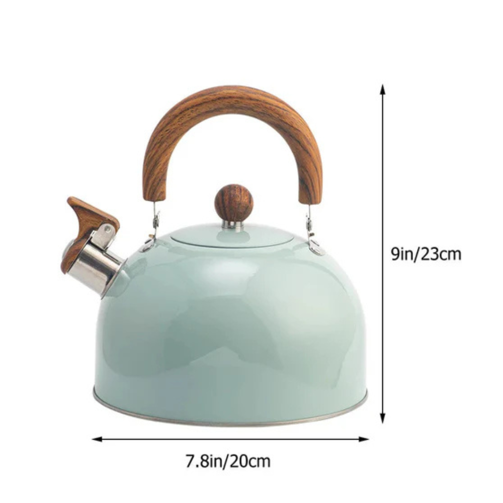 Stainless Steel Tea Kettle, 3L Stovetop Whistling Kitchen Water Boiler