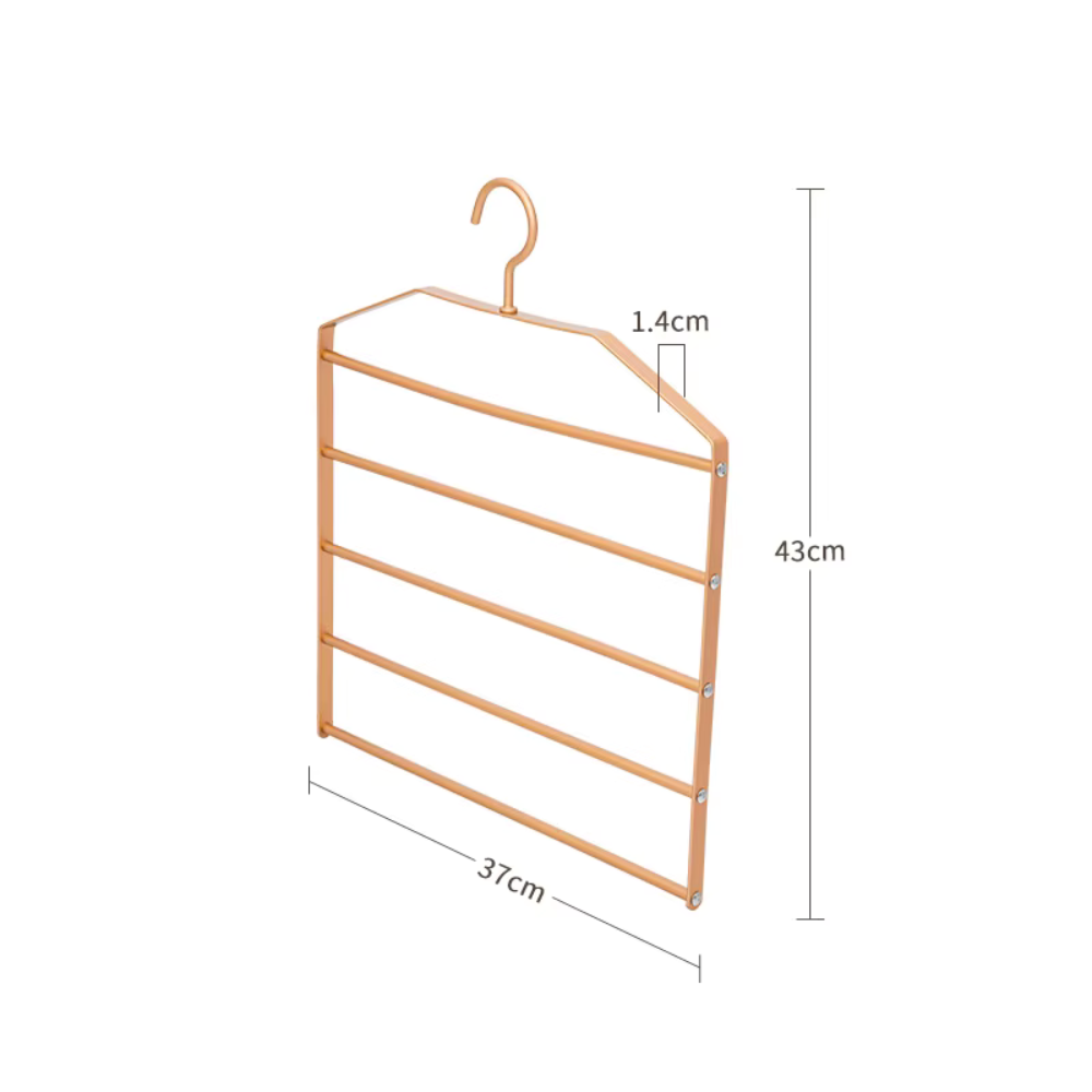 Pants Hanger Multi Layer Metal Closet Organizer for Clothes and Towels