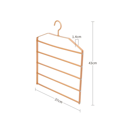 Pants Hanger Multi Layer Metal Closet Organizer for Clothes and Towels