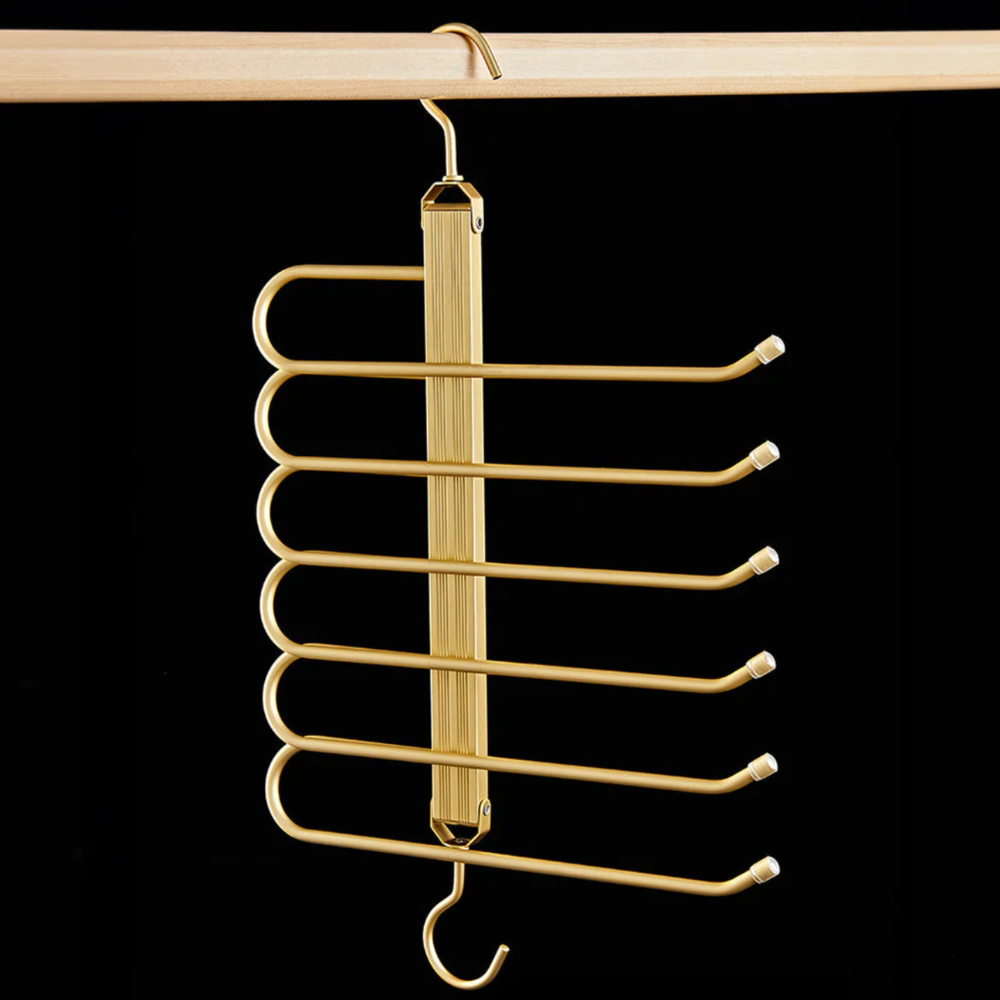 Pants Hanger 6 Tier Space Saving Foldable Closet Rack
