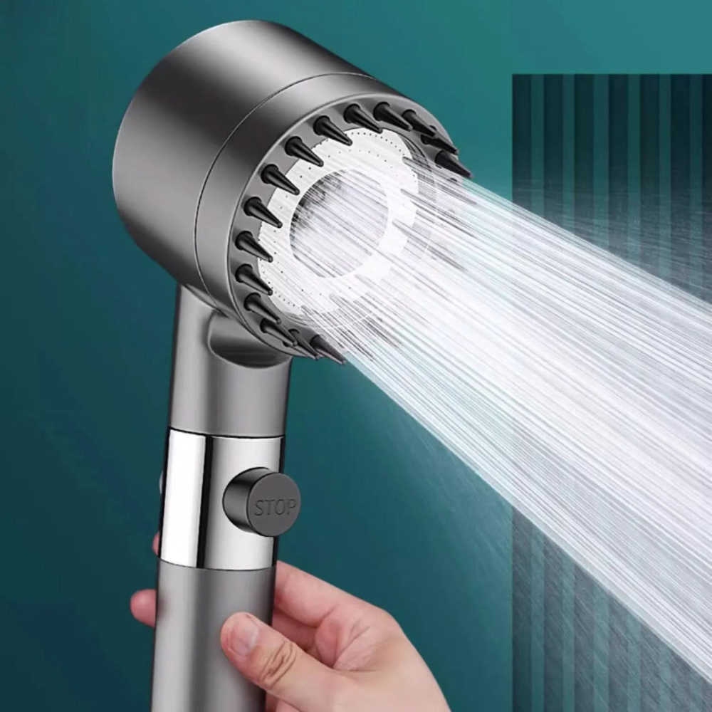 Handheld Shower Head With Filter - Three Spray Modes