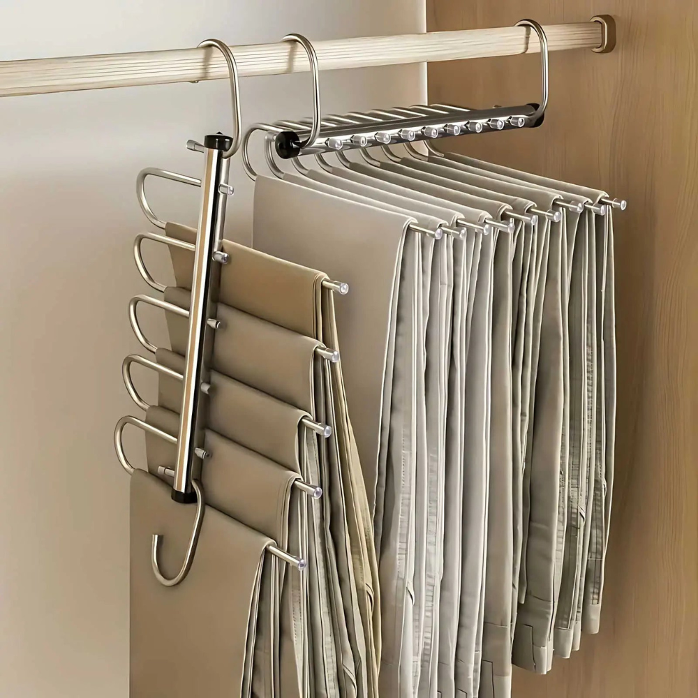 Pants Hanger Closet Organizer Stainless Steel Space Saver