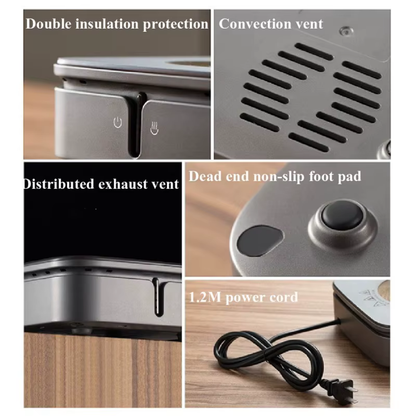 Electric Ceramic Hot Plate, Boiling Water Heater For Tea, Coffee & Hot Beverages