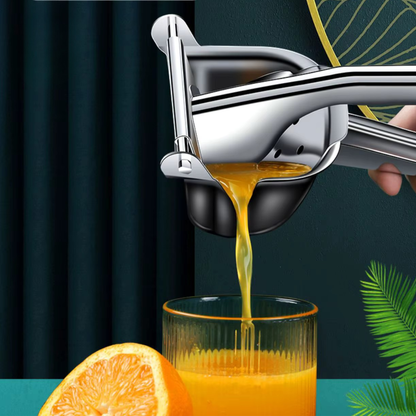 Stainless Steel Fruit Juicer Manual Juice Squeezer - Ideal For Oranges & Lemons