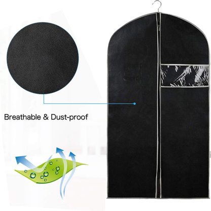 Breathable Garment Storage Cover 10 Pack with Full Length Zipper