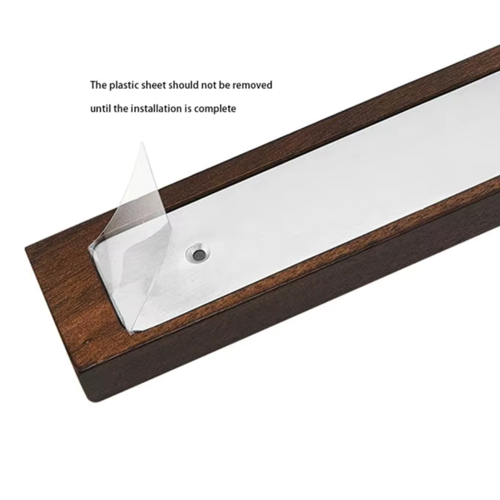 Magnetic Wall Knife Rack, Hidden Magnet Mount - 40cm Wide