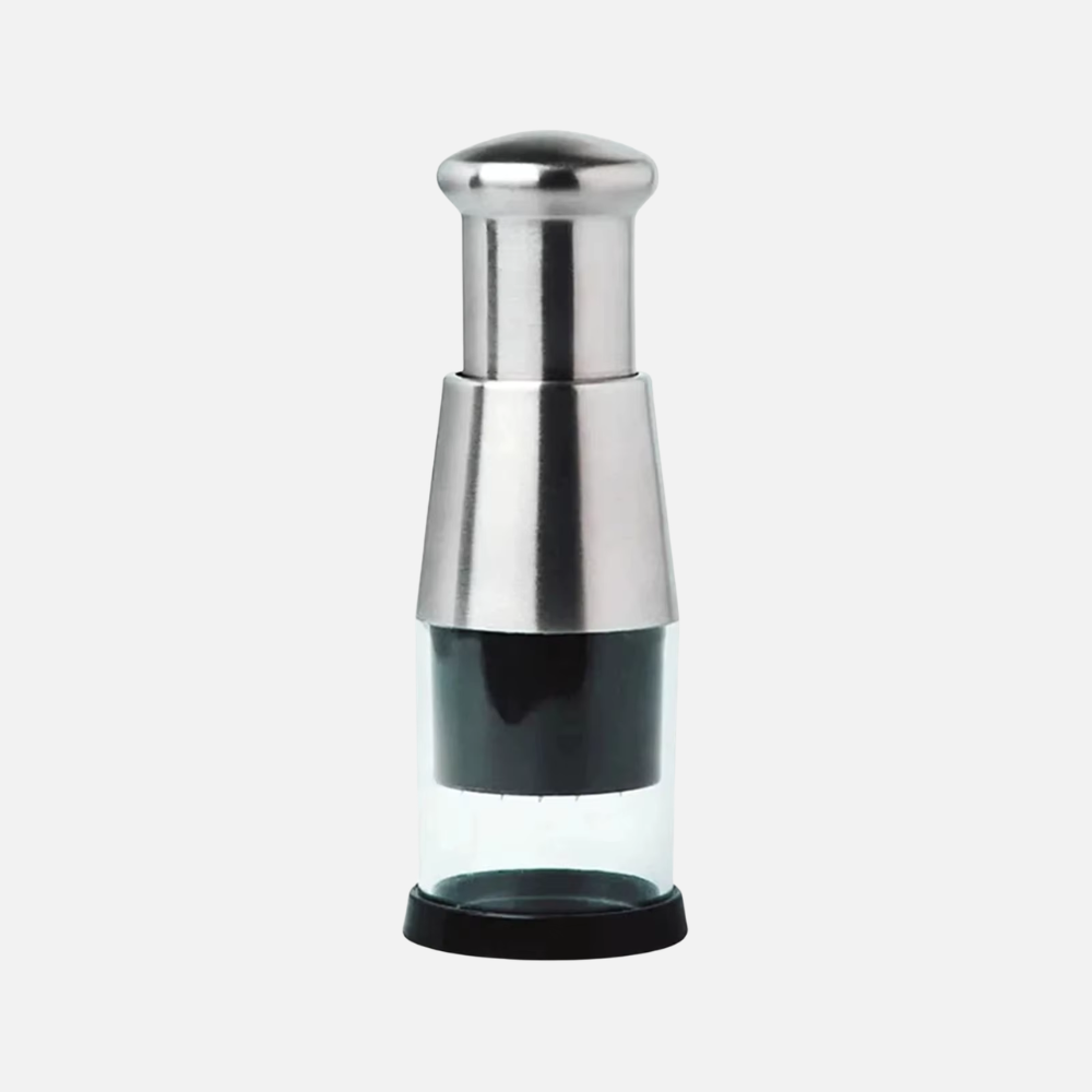 Garlic Chopper With Stainless Steel Blades For Fine or Coarse Vegetable Cutting