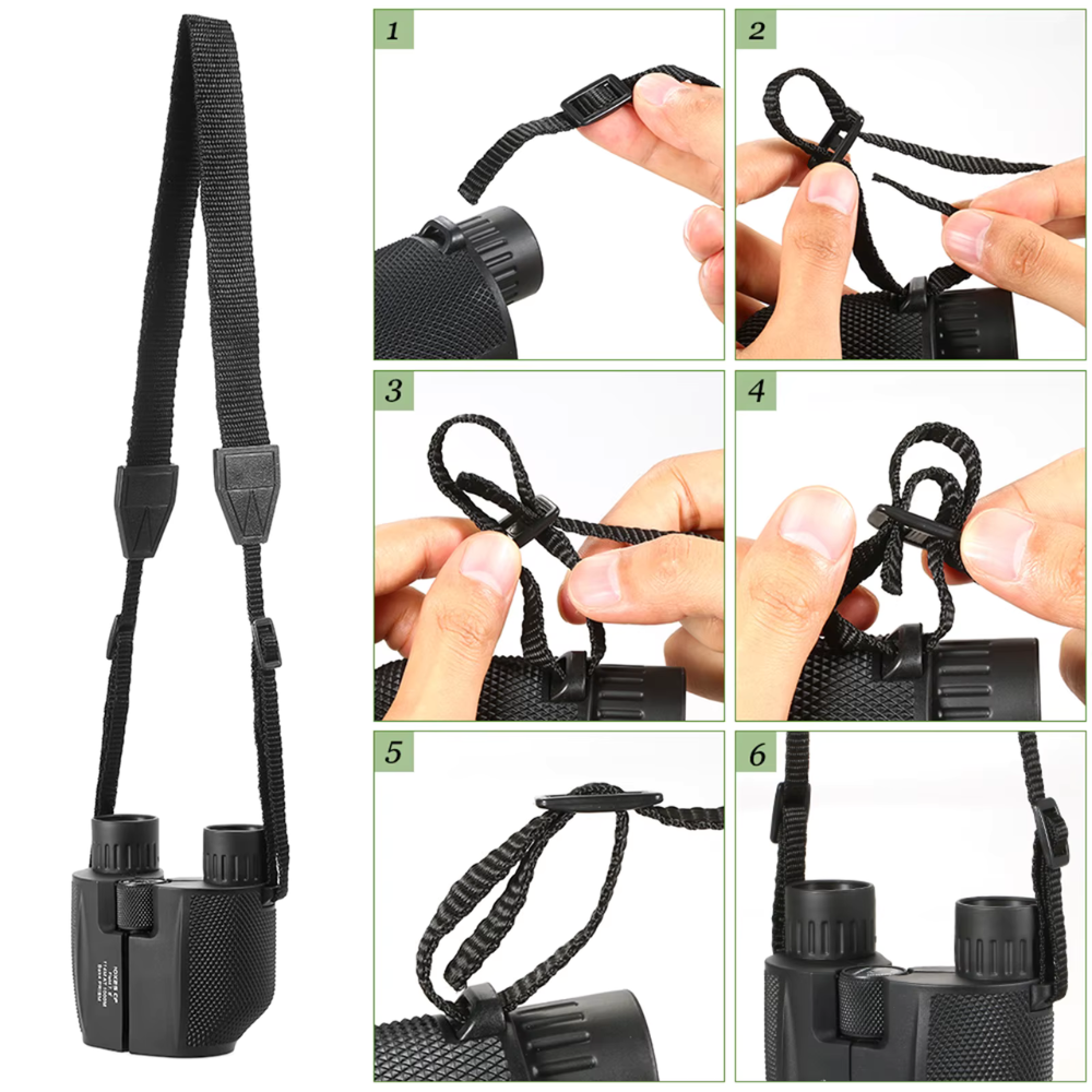 Binoculars 10x25 Fixed Magnification - Portable Optics for Camping
