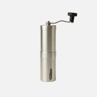 Manual Coffee Grinder with Conical Burr Mechanism and Foldable Handle