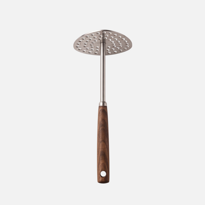 Potato Masher with Perforated Stainless Steel Plate for Vegetable Mashing