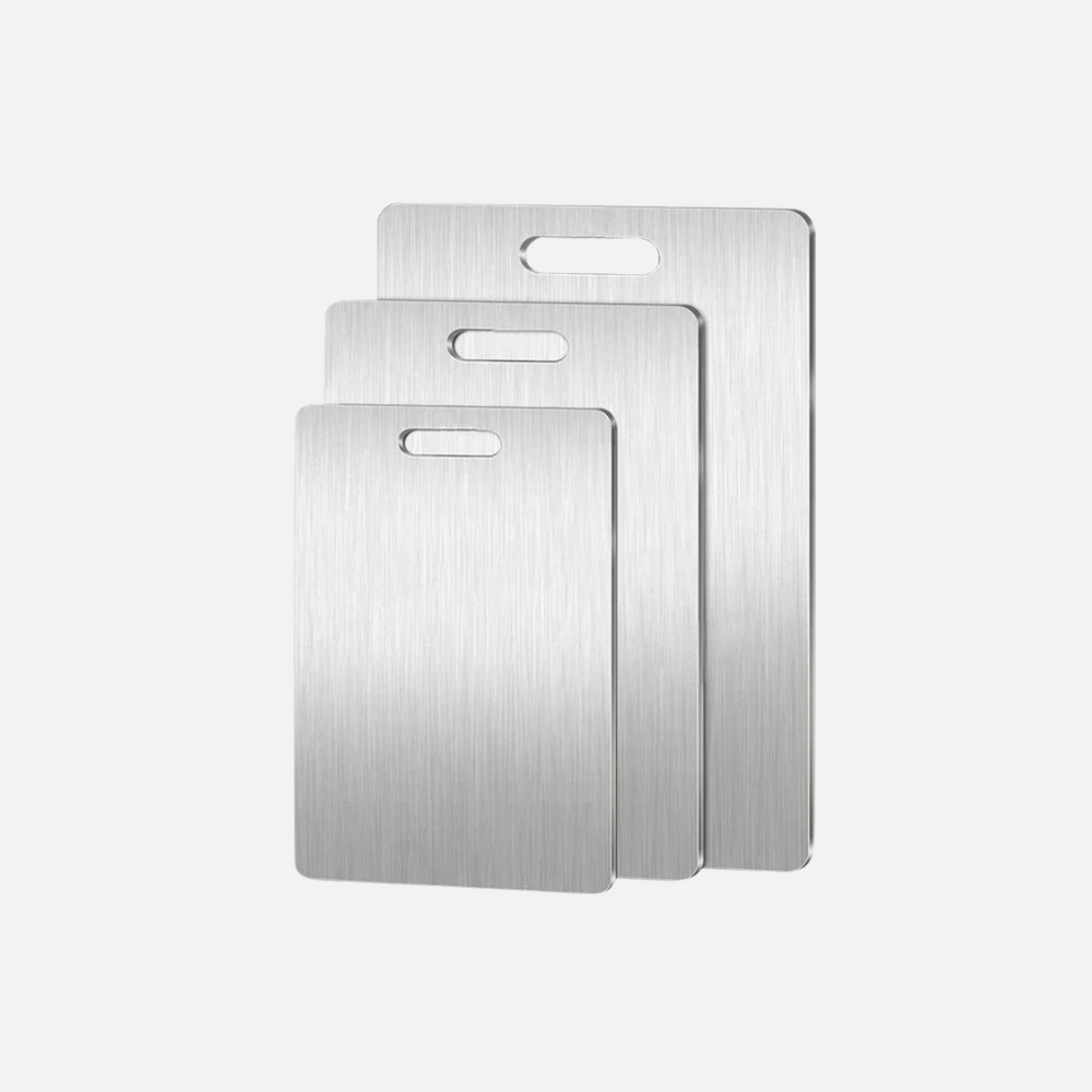 Sleek Stainless Steel Cutting Board