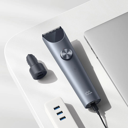 Beard Trimmer Set with Digital Display Screen and 19 Adjustable Lengths