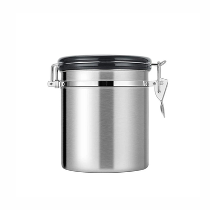 Air Tight Coffee Container with CO2 Valve, Date Tracking Calendar and Scoop