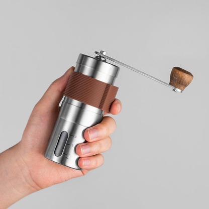Manual Coffee Grinder - Portable Spice Burr Mill with Detachable Hand Crank