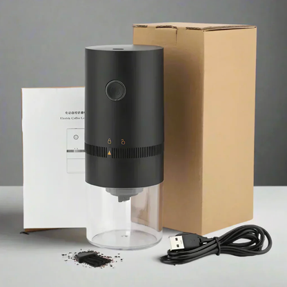 Electric Coffee Grinder Portable Type C Rechargeable Ceramic Burr Mill