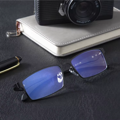 Blue Light Glasses Titanium Frame Anti Glare Screen Fatigue Eyewear