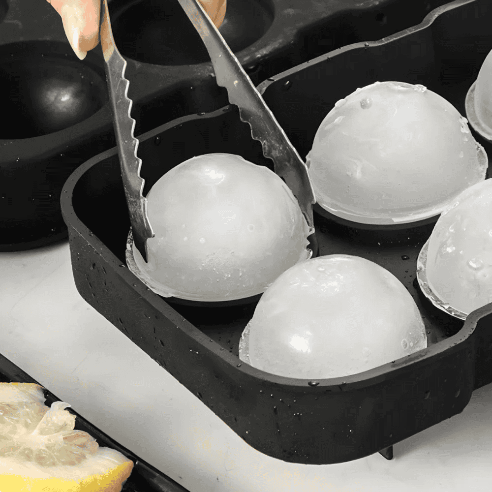 Large Ice Ball Mold - Black Silicone