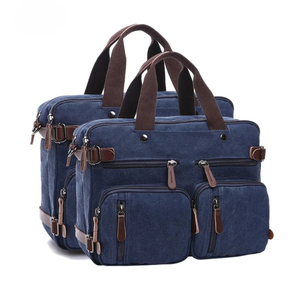 Briefcase for Men 16 Oz Canvas Messenger Bag Laptop Casual Satchel