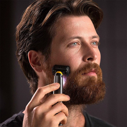 Cordless Body Groomer with a Double Sided Blade for Beard and Body Hair
