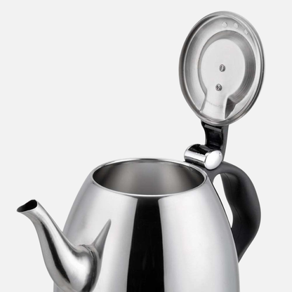 Stainless Steel Stovetop Kettle, Tea and Coffee Kettle, Induction Kettle With Black Side Handle
