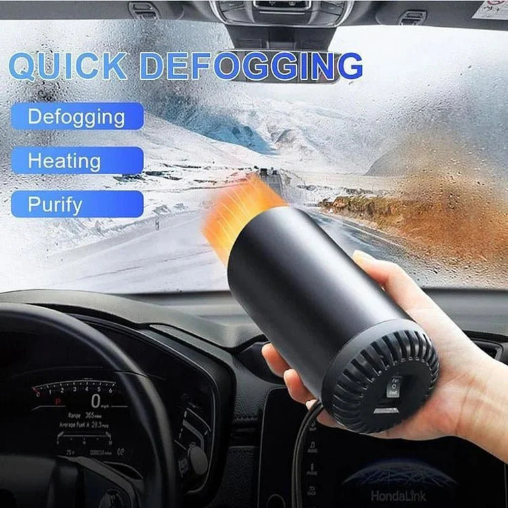 Cup Shape Car Air Blower - Heating & Cooling Fan With Adjustable 360 Degree Rotation & Use for Car, SUV, RV & Truck
