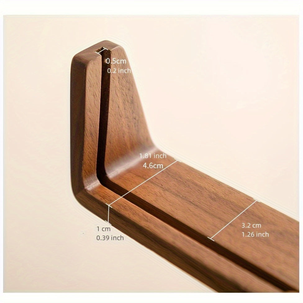 Wood Picture Frames Acrylic U Shaped Base for Vertical or Horizontal Desk Display