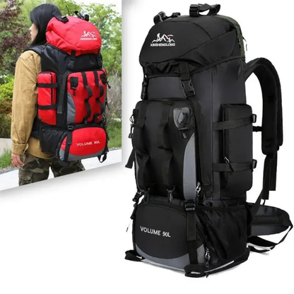Hiking Backpack 90L Extra Large Rucksack for Multi Day Trekking