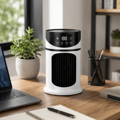 Portable Air Cooler with LED Display, Remote Control and USB Rechargeable