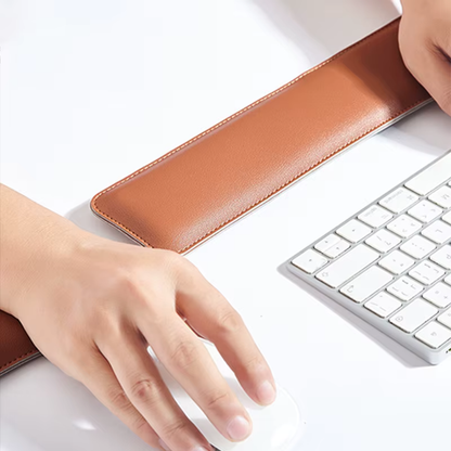Desk Mat with Keyboard and Mouse Wrist Support Three Piece PU Leather Set