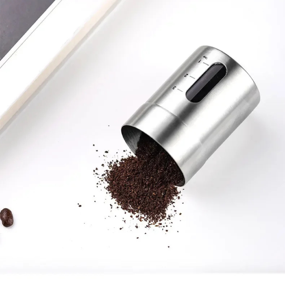 Manual Coffee Grinder - Portable Spice Burr Mill with Detachable Hand Crank