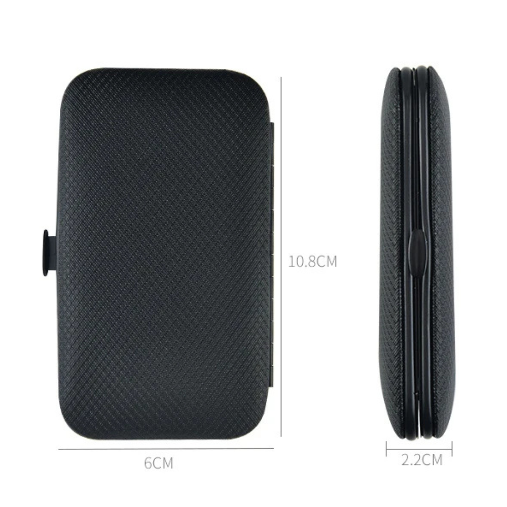 Mens Thick Nail Clipper 7 Piece Manicure Set With Portable Case
