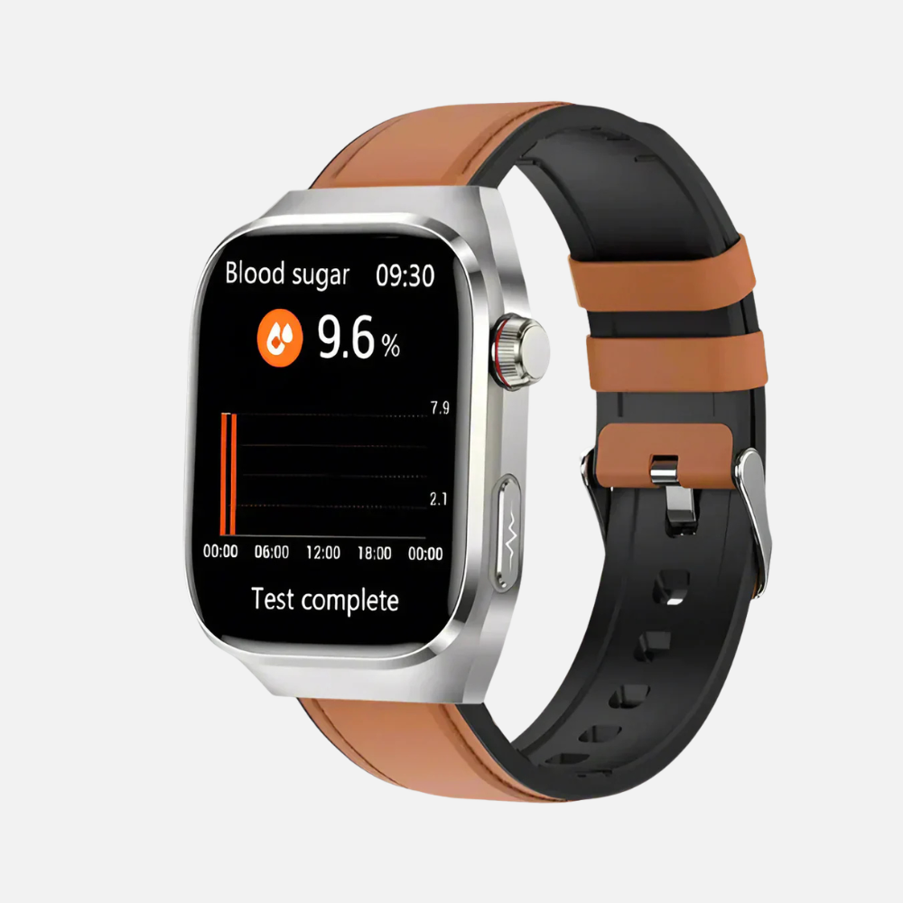 Mens Sports Smart Watch Blood Sugar, ECG, Uric Acid, Bluetooth, Fitness Tracking Watch