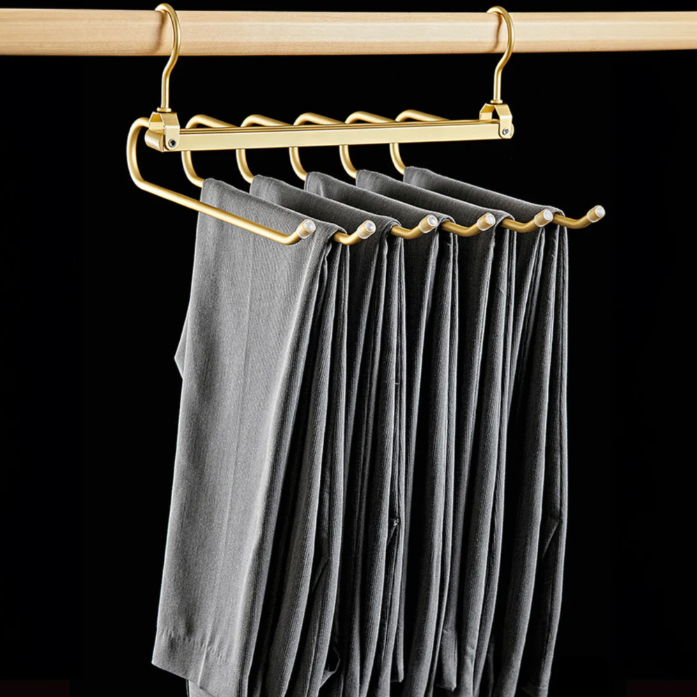Pants Hanger 6 Tier Space Saving Foldable Closet Rack