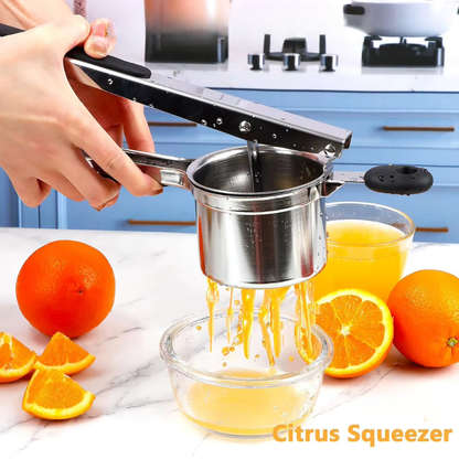 Potato Ricer, Stainless Steel Potato Masher For Mashed Potatoes
