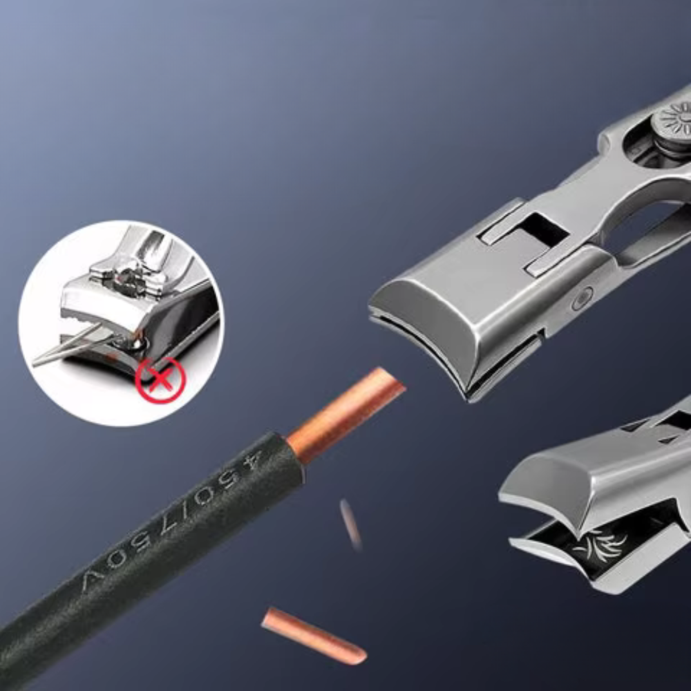 Mens Nail Clipper & File - Ultra Sharp & Portable