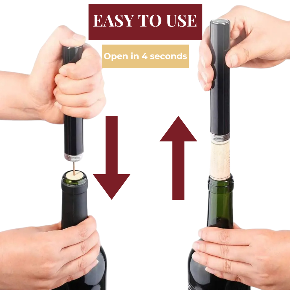 Air Pump Wine Opener, Pressure Bottle Opener