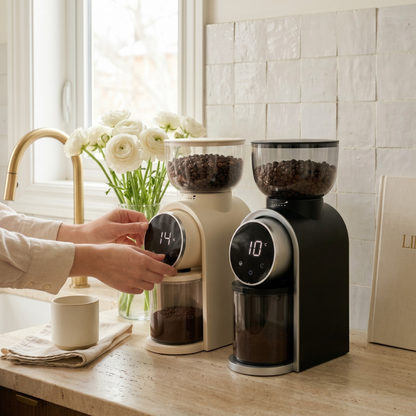 Conical Burr Grinder with Digital Touch Screen and 25 Grind Settings