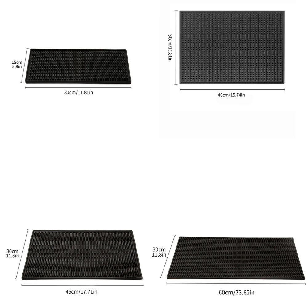 Black Coffee and Kitchen Mat - Keeps Countertop Dry