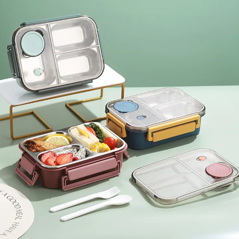 Stainless Steel Lunch Box, Insulated Heating Container for Warm Meals