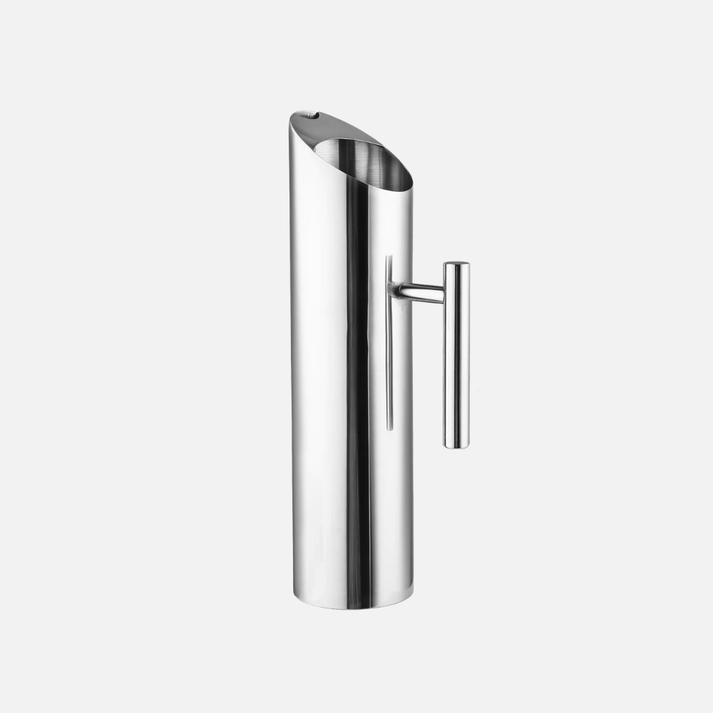 Modern Stainless Steel Pitcher, Holding & Pouring Drinks - 1L, 1.5L, 2L