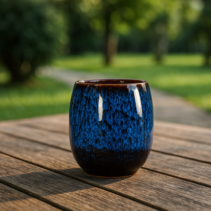 Mens Ceramic Coffee Cup - Two-toned