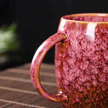 Mens Large Ceramic Duo-toned Coffee Cup